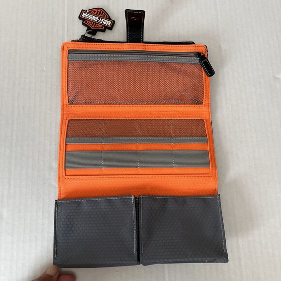 HARLEY-DAVIDSON TRAVEL TECH TRI-FOLD PORTABLE CORD ORGANIZER/WALLET - Picture 9 of 15